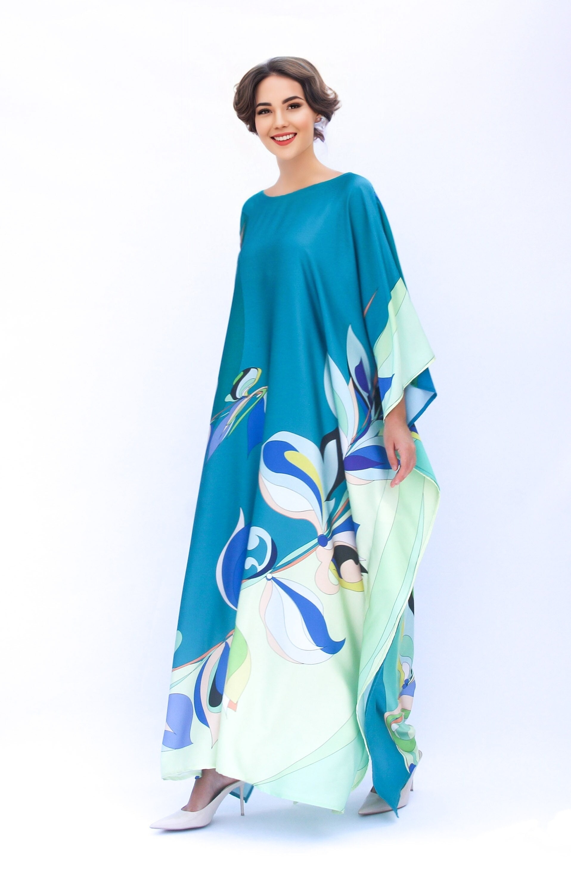Seta Modelli Caftani Lunghi Caftani Eleganti Caftano Per Il Mare