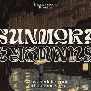 Sunmory - Retro Serif Font, Elegant Font, Canva Font, Modern Font, Boho Font, Logo Font, Groovy Font, Silhouette Font