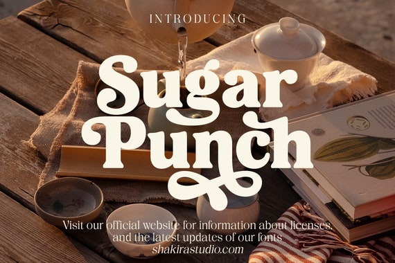 Holy Cream - Retro Serif Font, Elegant Font, Canva Font, Modern Font, Boho Font, Logo Font, Groovy Font, Silhouette Font