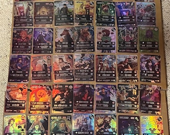 Set of 10 Custom TEXTURED & Holo One Piece OP TCG Manga Panel Cards - English Proxy!