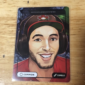 CREO MitchFlowerPower Speedrunner Sammlerkarte Mario Sammelkarten