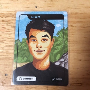 Carta de colecionador CREO Liam Speedrunner, cartas colecionáveis Mario 64