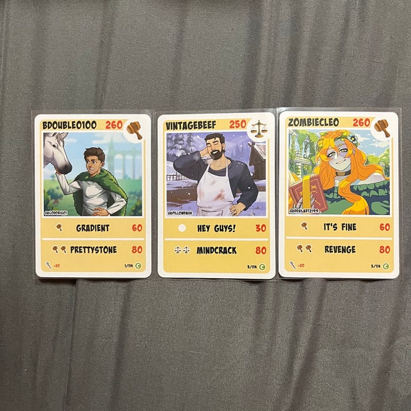 Hermitcraft TCG 2nd Edition Cards (Singles) Hermit Common Cards AND Empty Booster Box CREO