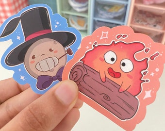 Stickers calcifères et têtes de navet | Stickers anime imperméables