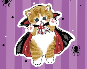 Dracula mofusand sticker for Halloween [PREORDER]