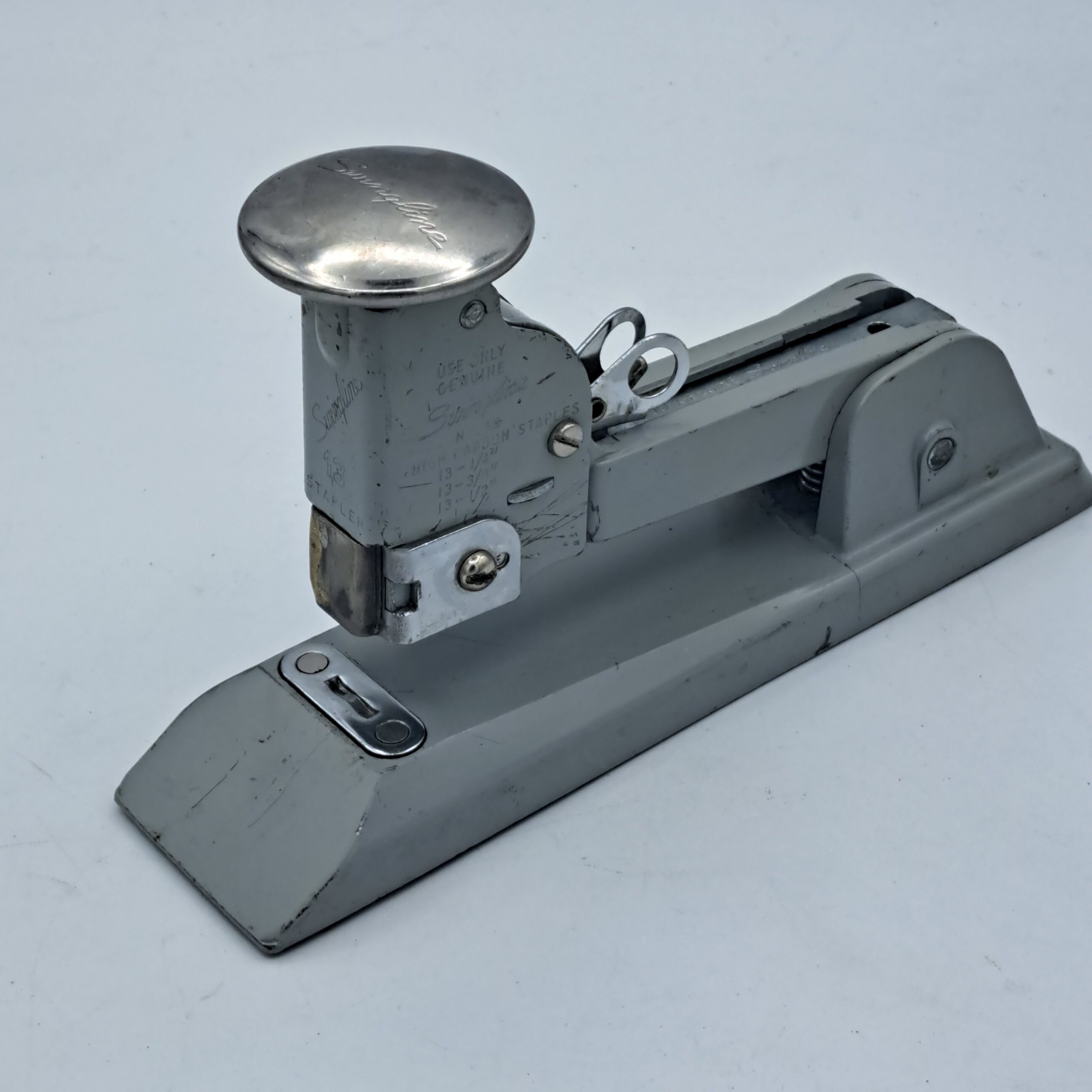 vintage an・an no.13 Vintage Swingline No. 13 Heavy Duty Speed Stapler Retro Gray