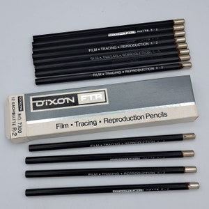 Vintage Dixon FTR Pencils - Film, Tracing, Reproduction Pencils - NOS - Full Box of 12 each