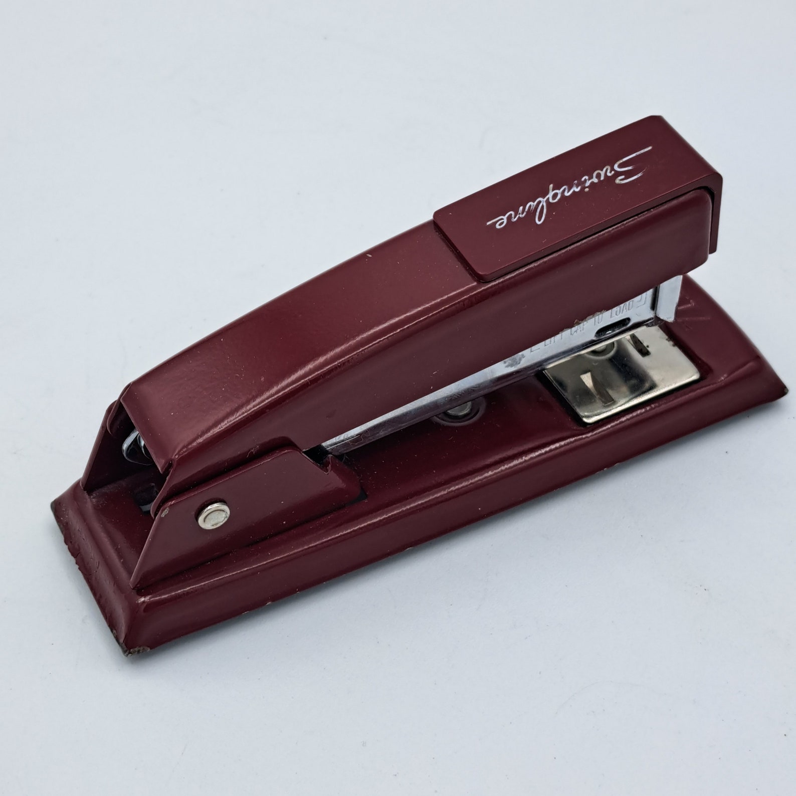 Maroon Red Stapler Vintage Swingline 711 Stapler - Office Supply Decor ...