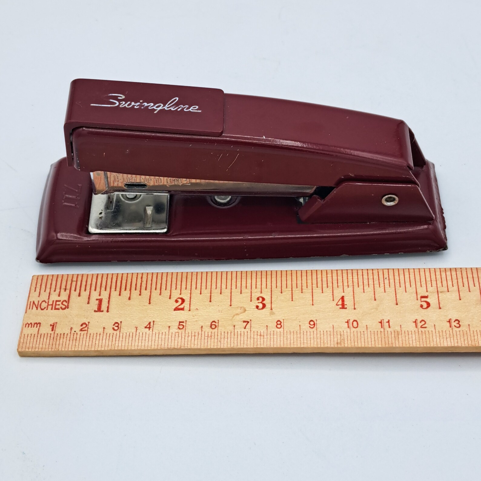 Maroon Red Stapler Vintage Swingline 711 Stapler - Office Supply Decor ...