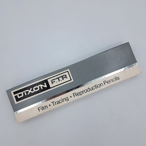 Vintage Dixon FTR Pencils - Film, Tracing, Reproduction Pencils - NOS - Full Box of 12 each