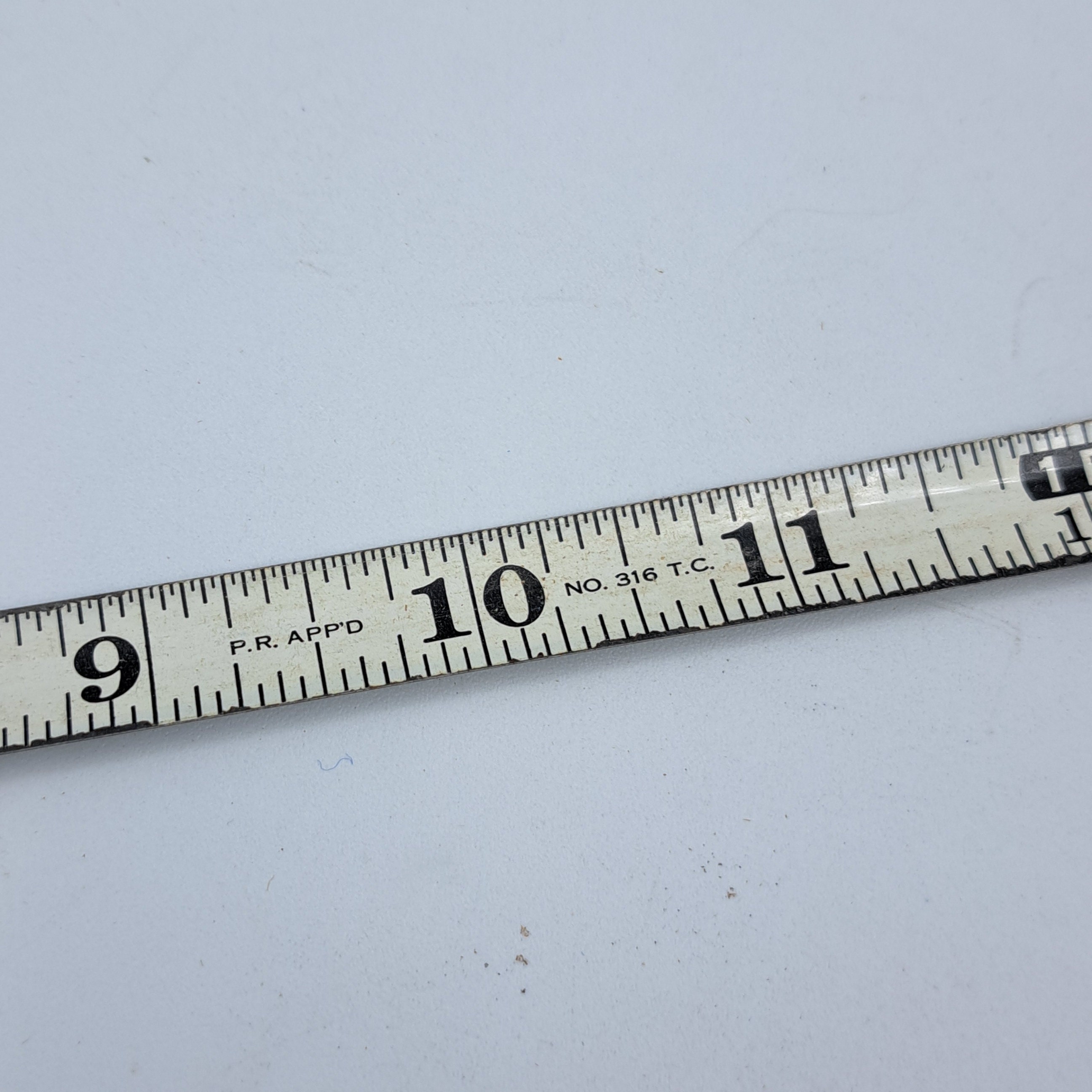 Vintage Walsco Tape Measure Metal 806W 6 Ft Made in USA Metal Tape