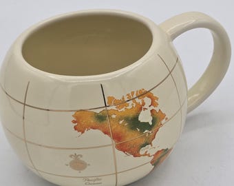Vintage FTD Globe Mug Vase - Boho Decor, Scandi Decor