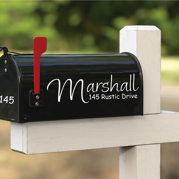 Vinyl Mailbox Decals Etsy