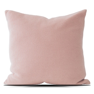 Linen Solid Light Pink Throw Pillow Cover With Zipper, Neutral Layering  Cushion Sham Cases for Modern Farmhouse, Tay Blush 