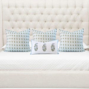 Throw Pillow Cover Set for Bed || Sky Decorative Pillow Set for Bed || Floral Throw Pillow Set for Bed || Throw Pillow Set of 4 || Arabella