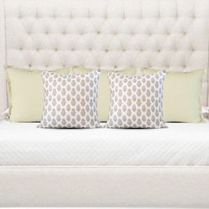 Set di cuscini decorativi per letto // Set di cuscini decorativi salvia per letto // Set di cuscini decorativi floreali per letto // Set di cuscini decorativi da 5 // Leah