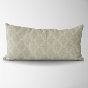 Esme Vintage Damask Pillow Cover || 14x28 Pillow Cover || Vintage Floral Pillow Cover in Sage || Lumbar Floral Pillow Cover