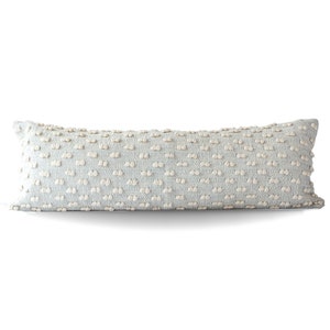 Callie Popcorn Pillow Cover in Blue 14x40