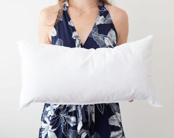 12x22 Down Alternative Pillow Insert | Throw Pillow, 100% Cotton