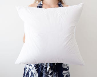20x20 Down Alternative Pillow Insert | 100% Cotton Exterior Cover, Made in Massachusetts