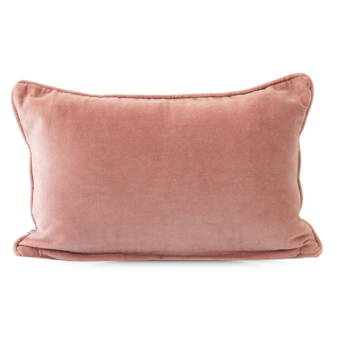 Vivianna Velvet Pillow Cover in Pink 12X18 Pillow Cover Etsy