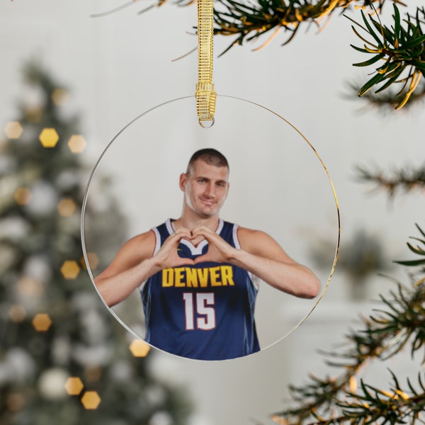 Nikola Jokic Ornament, Nuggets, Denver Nuggets, Nikola Jokic, Denver Nuggets Ornament, NBA Ornament, Joker Ornament