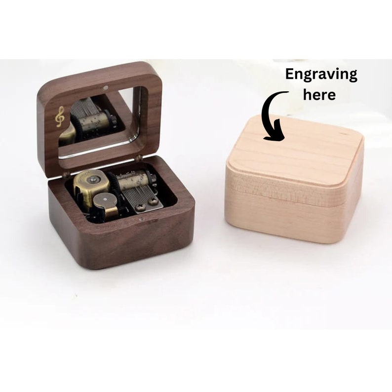 Custom Couple Wooden Music Box Gift Music Gift for Wife Etsy