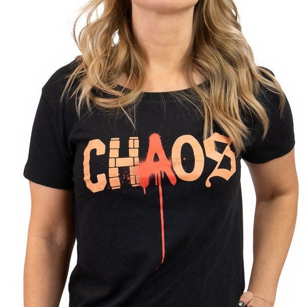 Chaos Graphic Tee Punk Rock Chic Skater Shirt