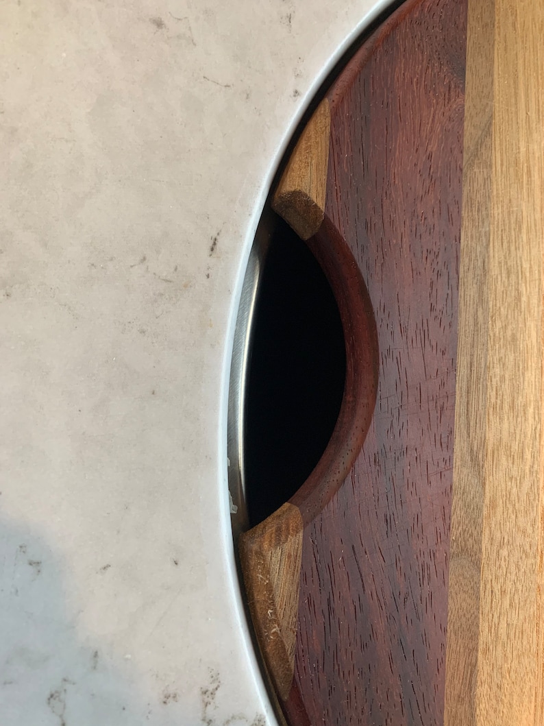 RV Custom Cutting Board Sink Cover Round Cutting Board Wolf Etsy