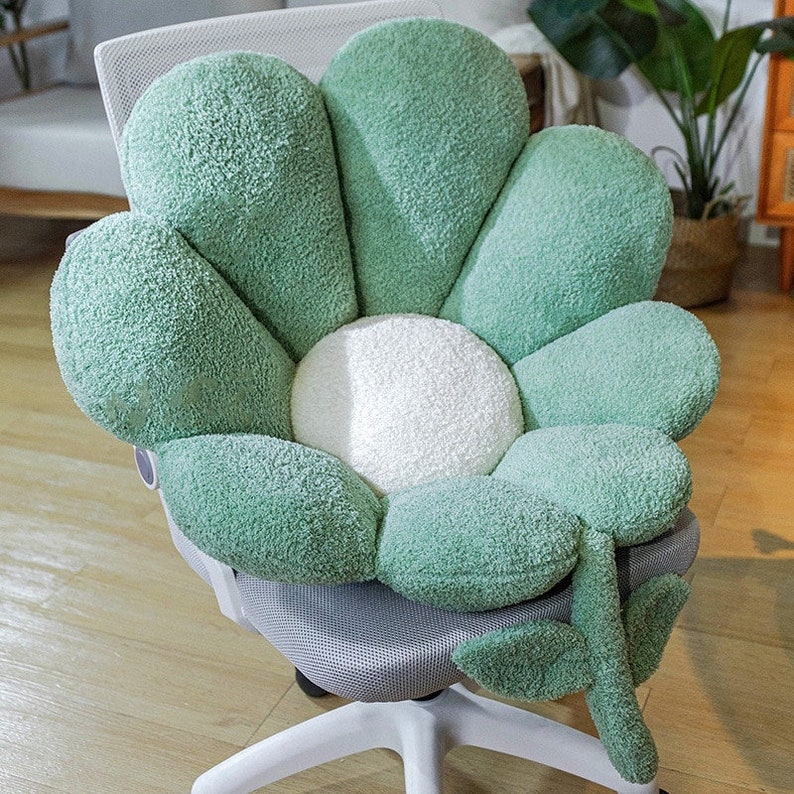 Flower Shaped Pillow Daisy Flower Floor Pillowseating - Etsy