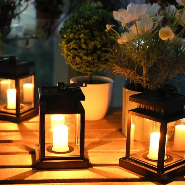 Solar Garden Lights Decorative Etsy