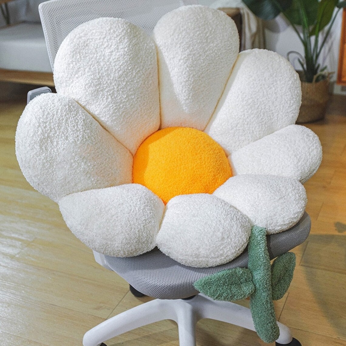 Flower Shaped Pillow Daisy Flower Floor Pillowseating - Etsy