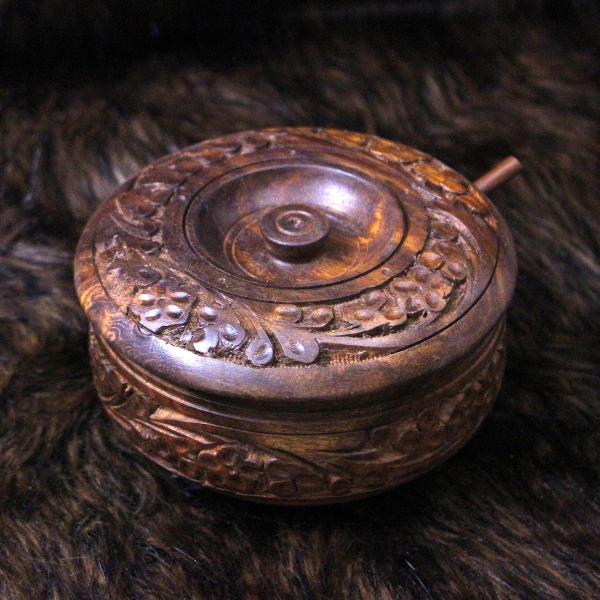 Handcarved Rosewood Sugar Bowl With Lid & Spoon: Rustic Kitchen Decor - Etsy