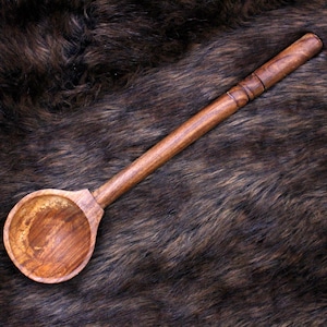 15.5&quot; Rosewood Hand Carved Spoon, Kitchen Spoon, Wooden Spoon, Engraved Wooden Spoon, Handmade Wooden Spoon, Cooking Spoon, Christmas Gift