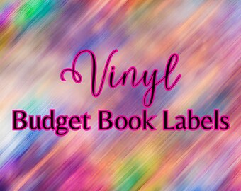 Budget Book Vinyl Labels