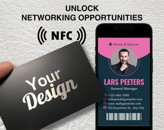 Geschäfts-NFC-Visitenkarte, NFC-Chips aus Metall, professionelle Karte zum Teilen von Kontakten tippen, digitale Visitenkarte für iPhone und Android, vertikales Design