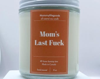 Vela divertida para mamá / Cera de soja natural, regalo para mamá primeriza