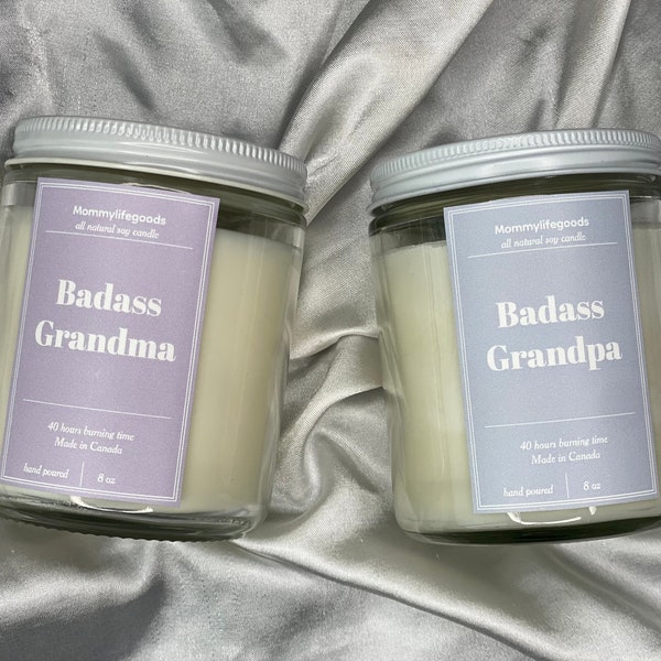Pregnancy Announcement Gift For Grandparents, Grandparents To Be Candle Gift Box, Organic Scented Soy Candles