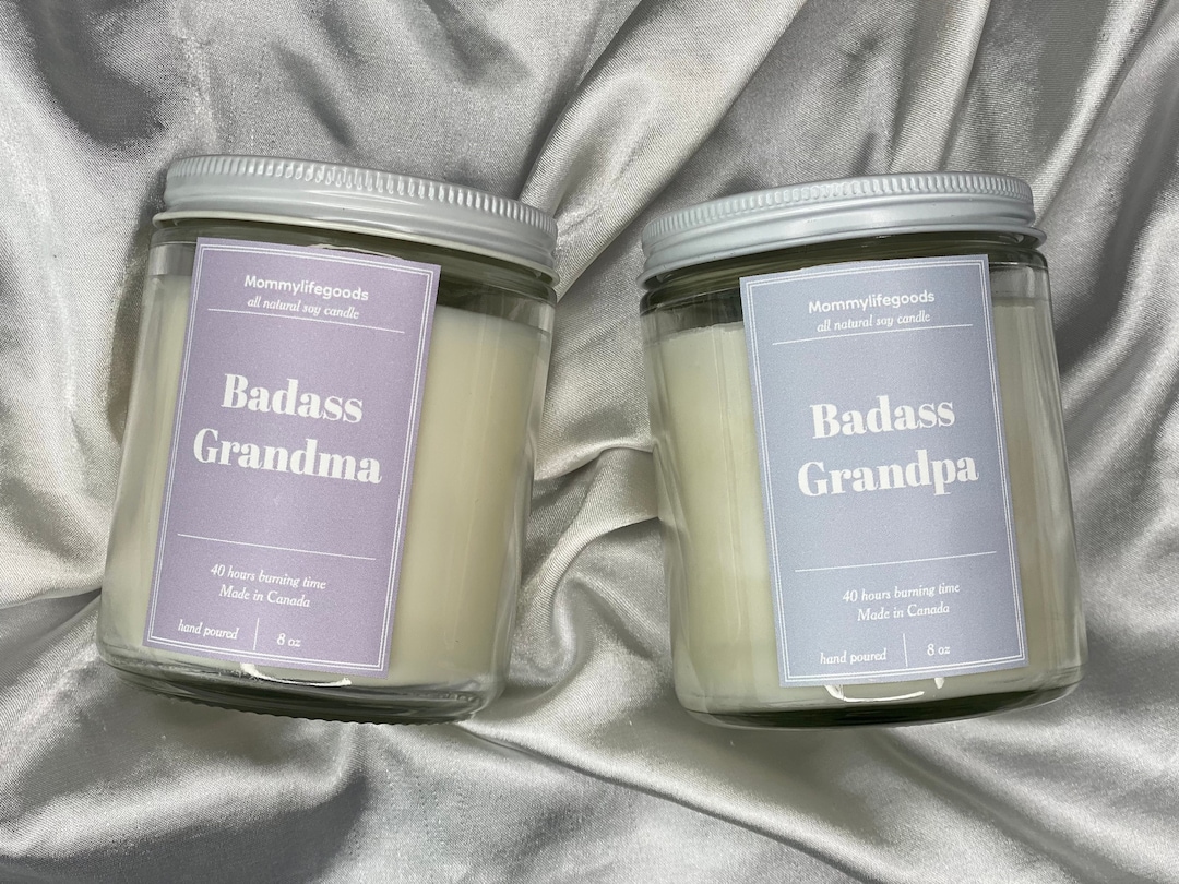 Pregnancy Announcement Gift for Grandparents, Grandparents to Be Candle