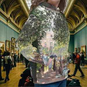 Claude Monet Hoodie, Vintage Art Sweater, The Parc Monceau Painting, Wearable Art for Art Lovers, Gift for Art Enthusiasts, Claude Monet Top