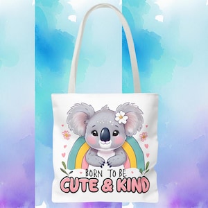 Koala Tote Bag, Cute & Kind Shopping Bag, Reusable Eco-Friendly Carrier, Animal Lover Gift, Adorable Shoulder Bag, Australian Animal Tote