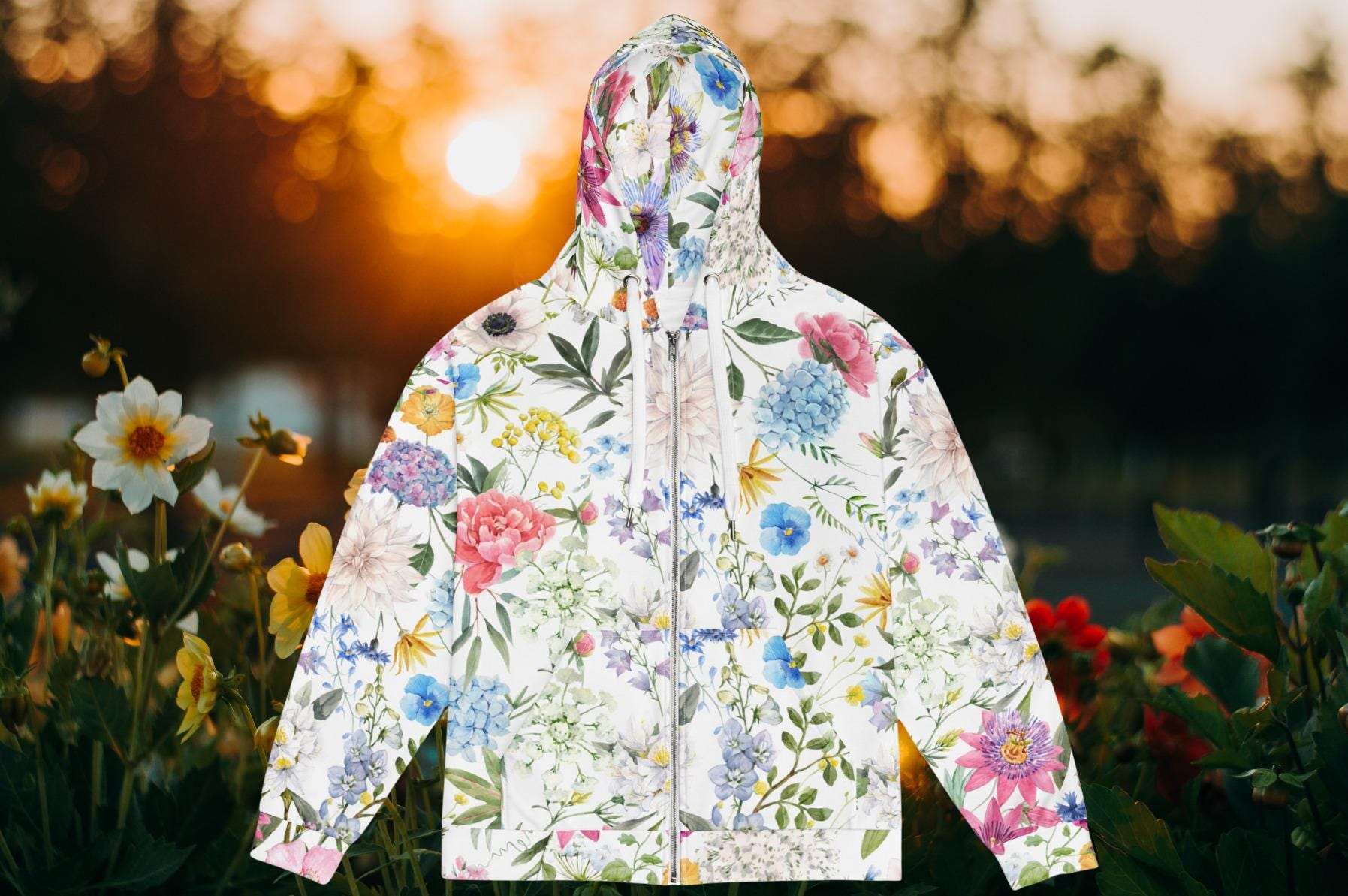 Floral Hoodie 6x Womens - Etsy
