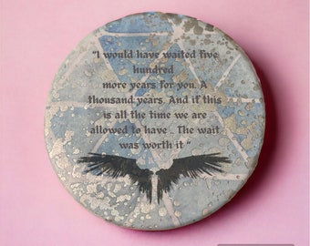 Whimsical ACOTAR Ceramic Coaster  for Book Lovers perfect gift