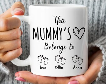 Taza de café personalizada para mamá, regalo personalizado para el Día de la Madre
