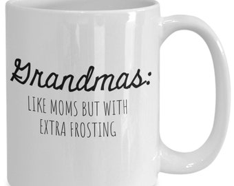 Taza "Abuela como mamá", regalo para nieta