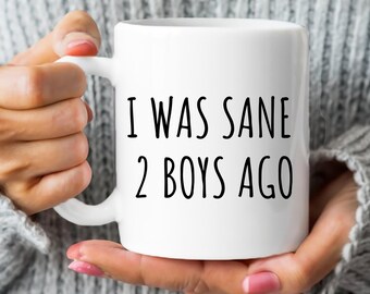 Taza para mamá de 2 niños, regalo divertido para mamá de niño