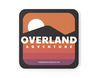 Overlanding Adventure Coaster, Van Life Decor, RV Accessory