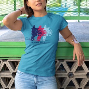 Retro Moto Dirt Bike T-shirt, Motorcycle Lover Gift Idea Motorcycle Gifts for Him Her Kids Motocross Supercross Gift t-shirt