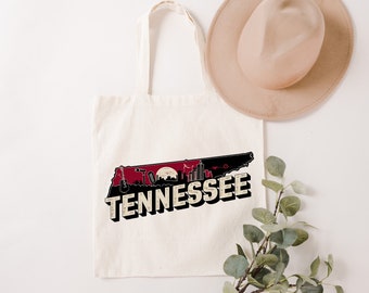Tennessee Tote Bag, State of Tennessee Lover Gift Shoulder Bag, Tennessee Map Bag, Tennessee Travel Gifts, Tennessee Souvenir,Home State Bag