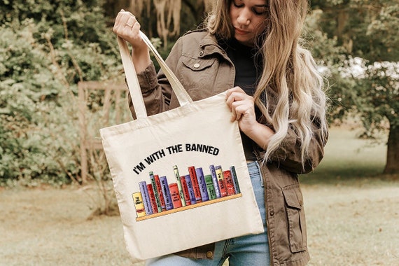 Canvas Book Tote Bag For Women, Book Lover Gifts, Trinidad And